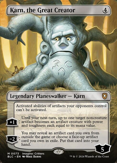 Karn, the Great Creator from Bloomburrow Commander (Mythic)