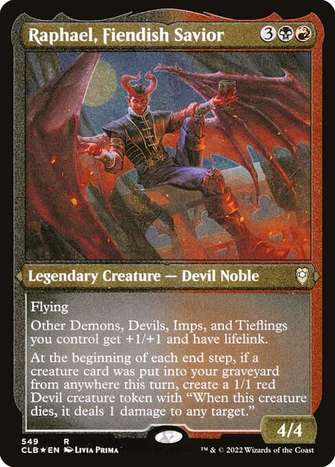 Raphael, Fiendish Savior from Commander Legends: Battle for Baldur's Gate (Rare)