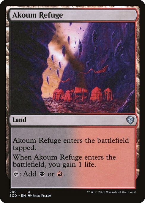 Akoum Refuge from Starter Commander Decks (Uncommon)