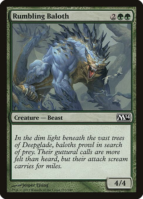 Rumbling Baloth from Magic 2014 (Common)