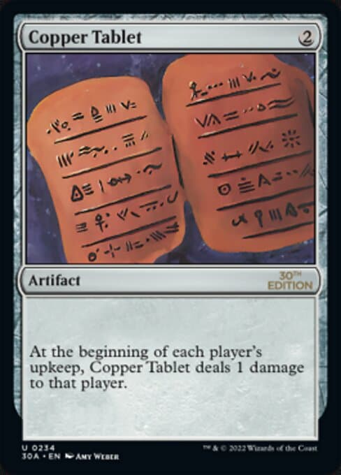 Copper Tablet from 30th Anniversary Edition (Uncommon)