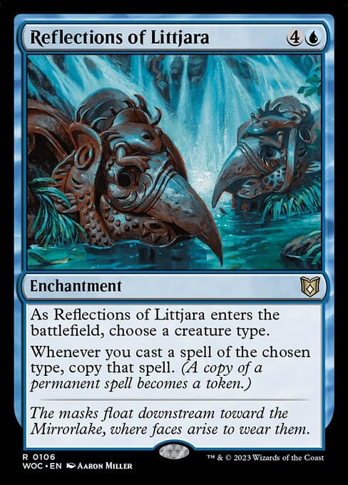 Reflections of Littjara from Wilds of Eldraine Commander (Rare)