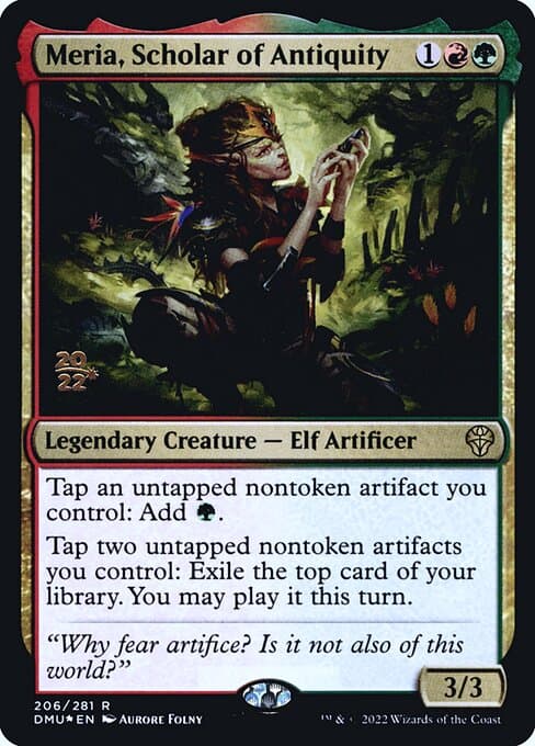 Meria, Scholar of Antiquity from Dominaria United Promos (Rare)