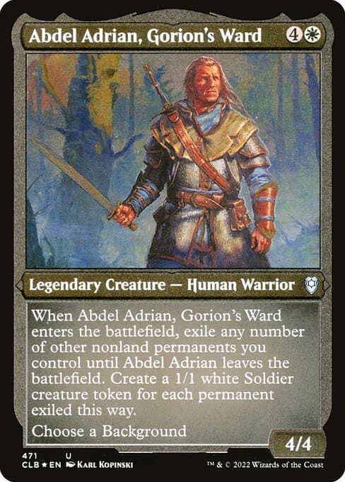 Abdel Adrian, Gorion's Ward from Commander Legends: Battle for Baldur's Gate (Uncommon)