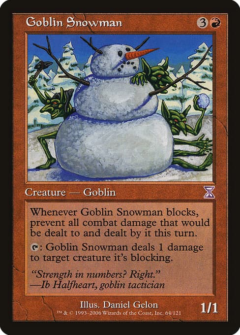 Goblin Snowman from Time Spiral Timeshifted (Special)