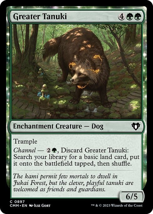 Greater Tanuki from Commander Masters (Common)