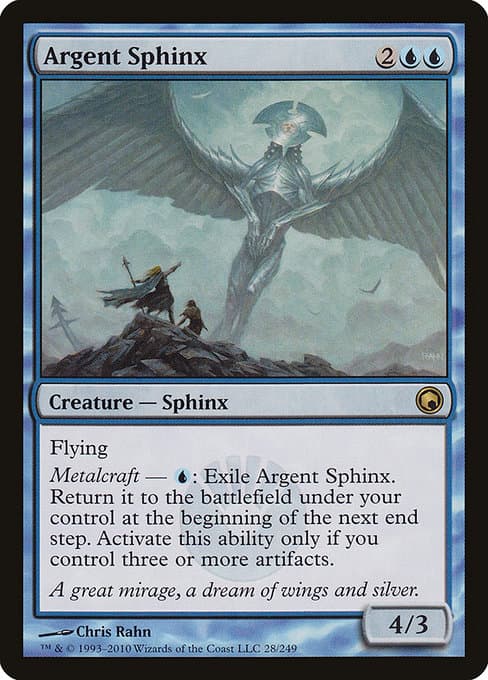 Argent Sphinx from Scars of Mirrodin (Rare)