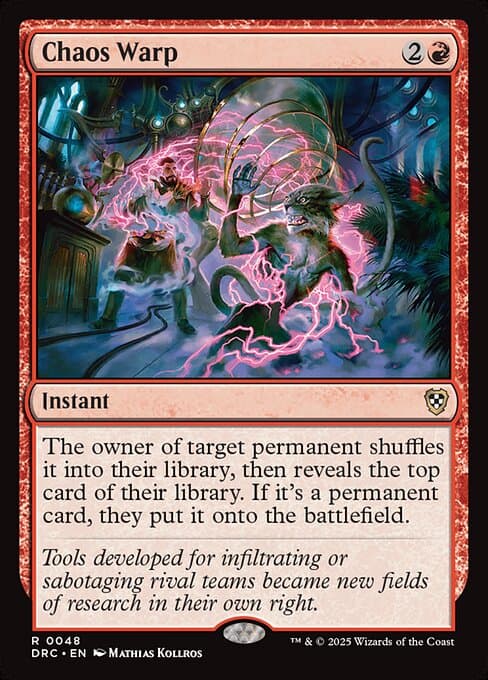 Chaos Warp from Aetherdrift Commander (Rare)