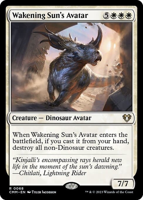 Wakening Sun's Avatar from Commander Masters (Rare)