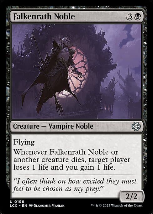 Falkenrath Noble from The Lost Caverns of Ixalan Commander (Uncommon)