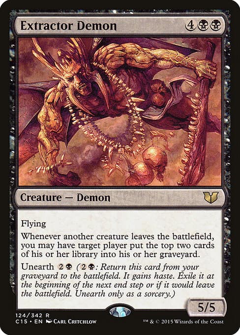 Extractor Demon from Commander 2015 (Rare)