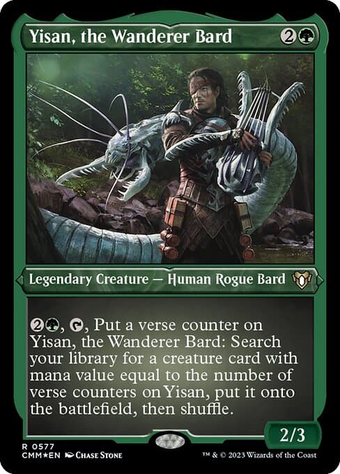 Yisan, the Wanderer Bard from Commander Masters (Rare)