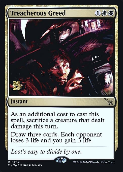 Treacherous Greed from Murders at Karlov Manor Promos (Rare)
