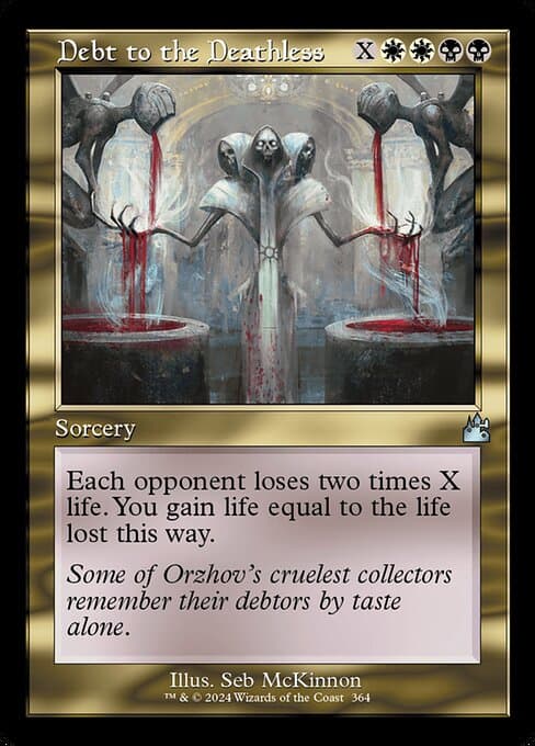 Debt to the Deathless from Ravnica Remastered (Uncommon)