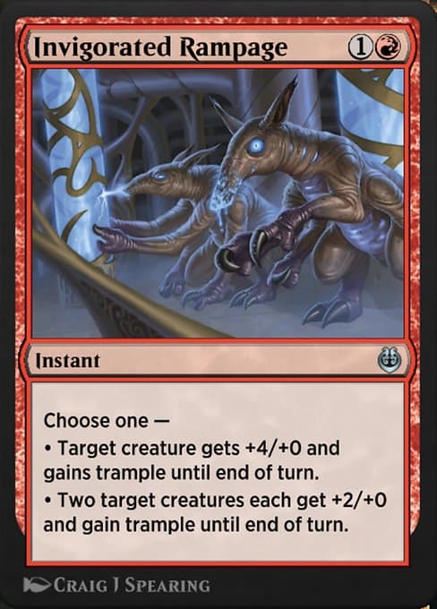 Invigorated Rampage from Kaladesh Remastered (Uncommon)