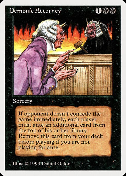 Demonic Attorney from Summer Magic / Edgar (Rare)