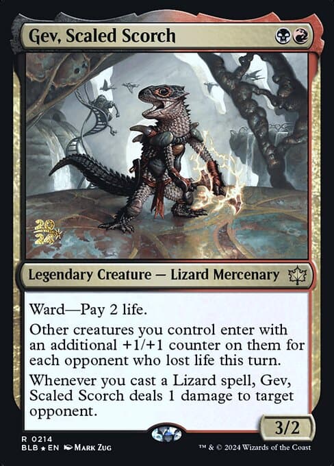 Gev, Scaled Scorch from Bloomburrow Promos (Rare)