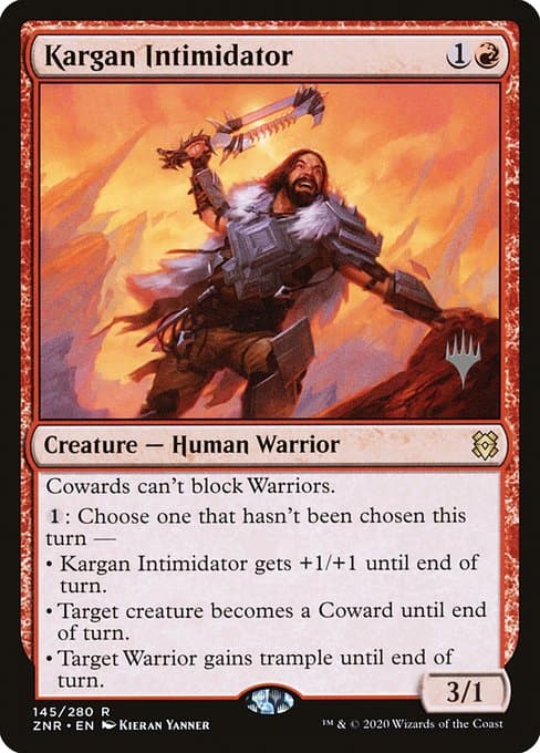 Kargan Intimidator from Zendikar Rising Promos (Rare)