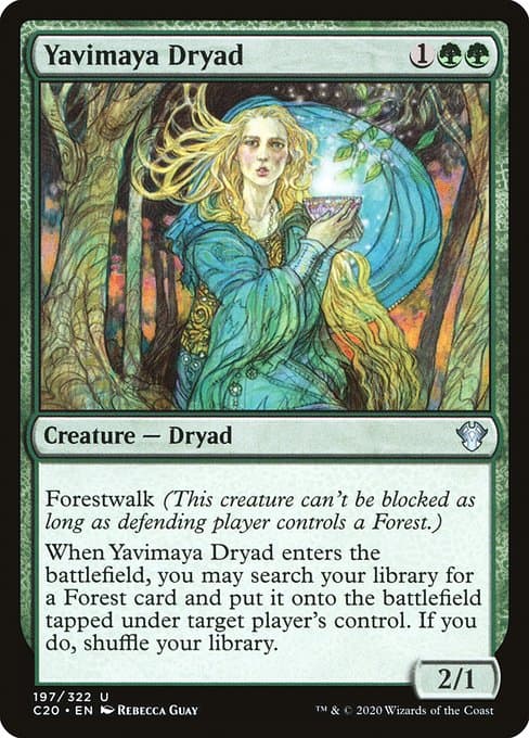 Yavimaya Dryad from Commander 2020 (Uncommon)