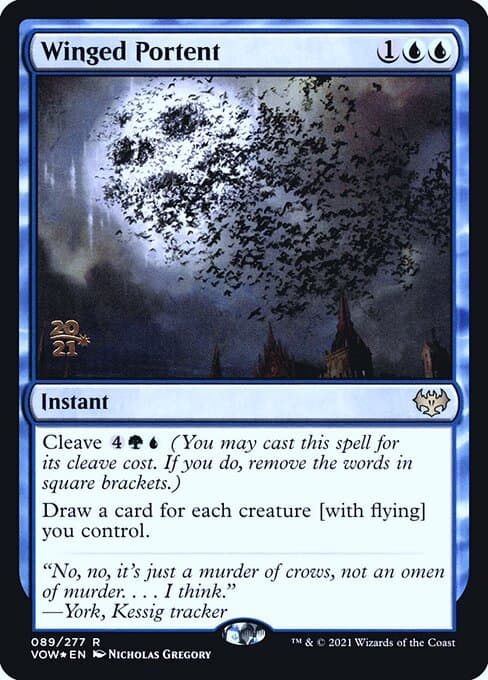 Winged Portent from Innistrad: Crimson Vow Promos (Rare)