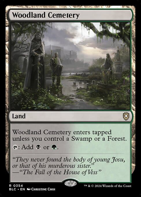 Woodland Cemetery from Bloomburrow Commander (Rare)