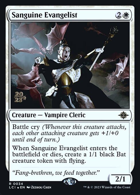Sanguine Evangelist from The Lost Caverns of Ixalan Promos (Rare)