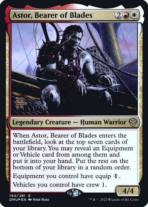 Astor, Bearer of Blades from Dominaria United Promos (Rare)