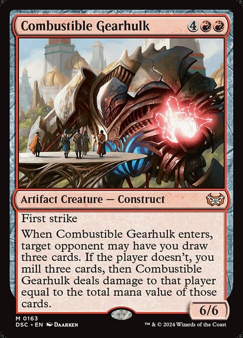 Combustible Gearhulk from Duskmourn: House of Horror Commander (Mythic)