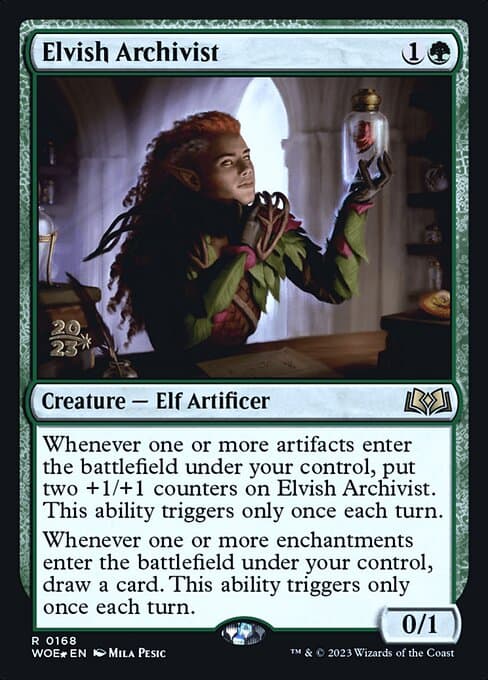 Elvish Archivist from Wilds of Eldraine Promos (Rare)