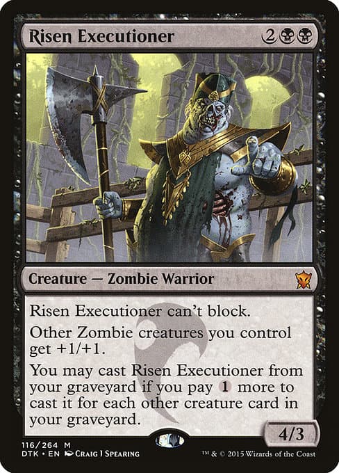 Risen Executioner from Dragons of Tarkir (Mythic)