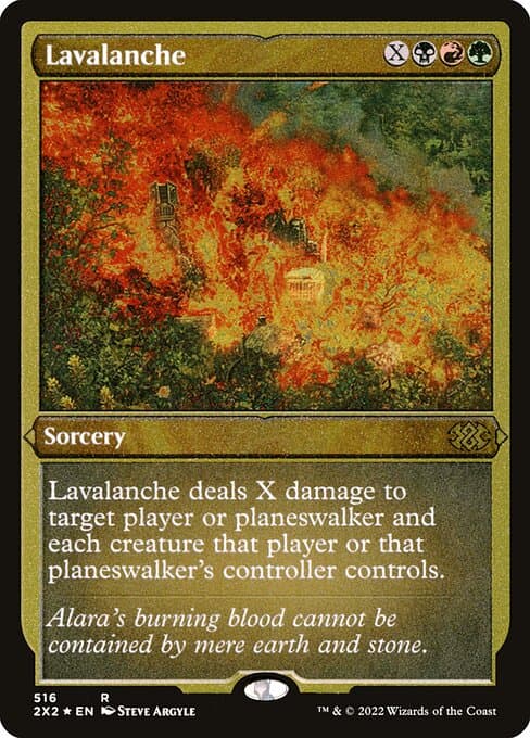 Lavalanche from Double Masters 2022 (Rare)