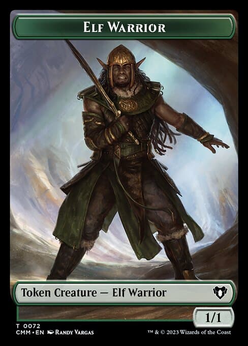 Elf Warrior from Commander Masters Tokens (Common)