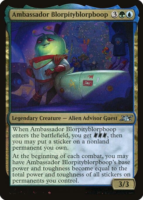 Ambassador Blorpityblorpboop from Unfinity (Uncommon)