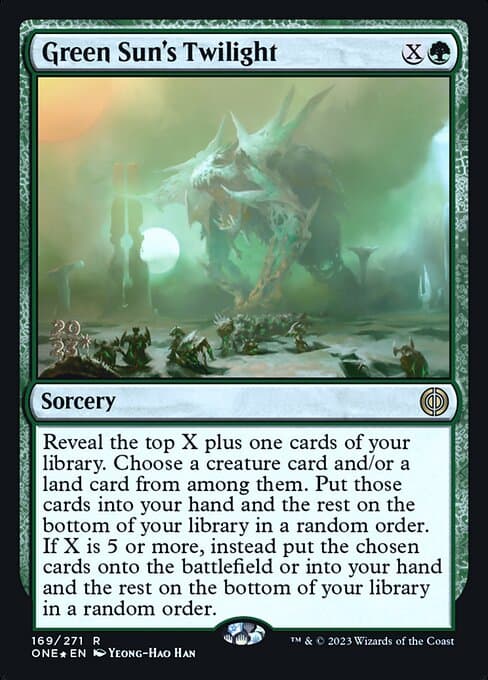 Green Sun's Twilight from Phyrexia: All Will Be One Promos (Rare)
