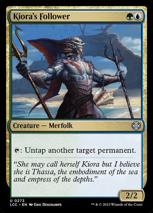 Kiora's Follower from The Lost Caverns of Ixalan Commander (Uncommon)