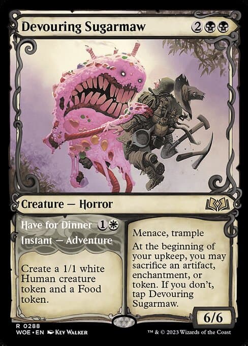 Devouring Sugarmaw // Have for Dinner from Wilds of Eldraine (Rare)