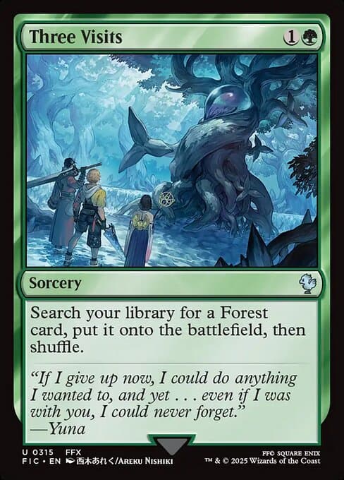 Three Visits from Final Fantasy Commander (Uncommon)