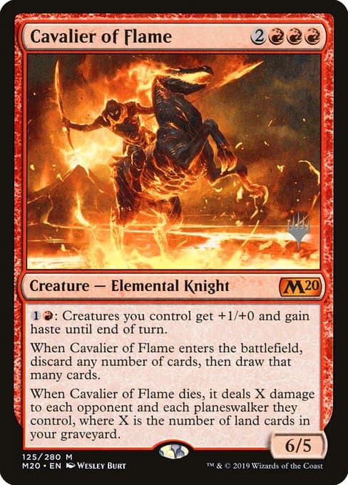 Cavalier of Flame from Core Set 2020 Promos (Mythic)
