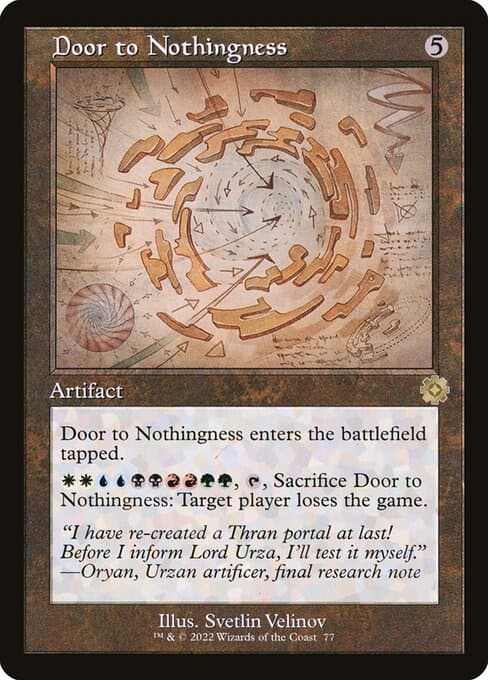 Door to Nothingness from The Brothers' War Retro Artifacts (Rare)