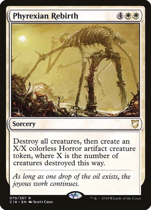 Phyrexian Rebirth from Commander 2018 (Rare)