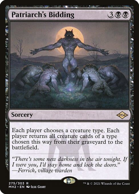 Patriarch's Bidding from Modern Horizons 2 (Rare)