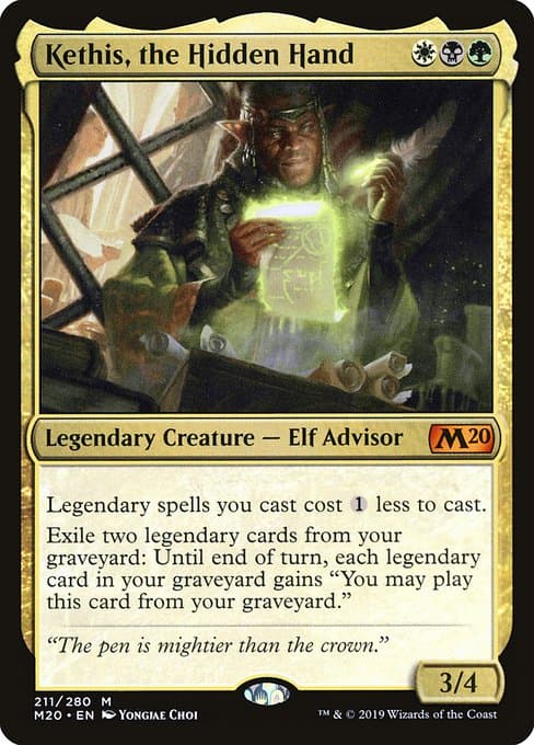Kethis, the Hidden Hand from Core Set 2020 (Mythic)
