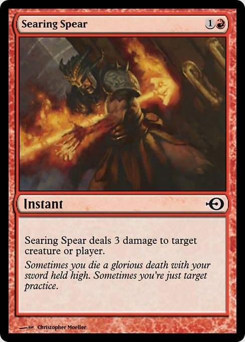 Searing Spear from Magic Online Promos (Common)