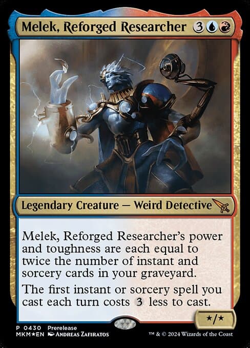 Melek, Reforged Researcher (Mythic)