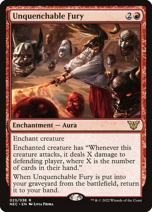 Unquenchable Fury from Neon Dynasty Commander (Rare)