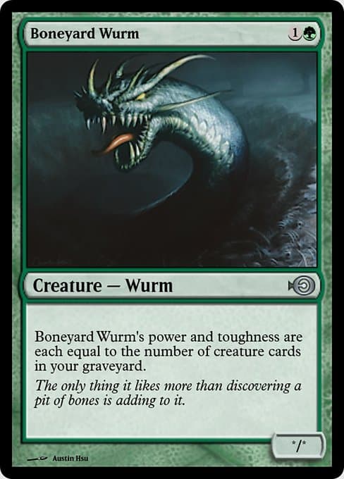 Boneyard Wurm from Magic Online Promos (Uncommon)