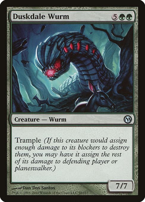 Duskdale Wurm from Duels of the Planeswalkers (Uncommon)