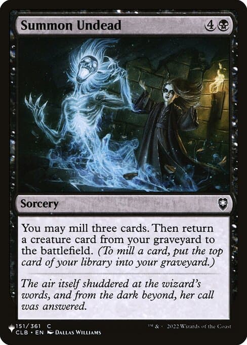 Summon Undead from The List (Common)