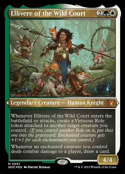 Ellivere of the Wild Court from Wilds of Eldraine Commander (Mythic)