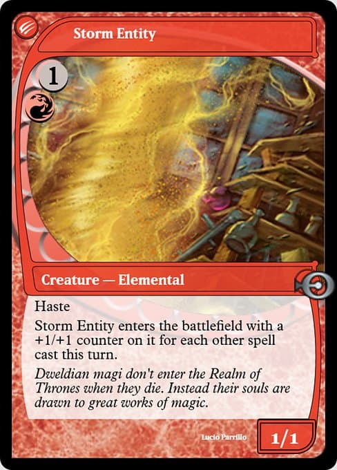 Storm Entity from Magic Online Promos (Uncommon)